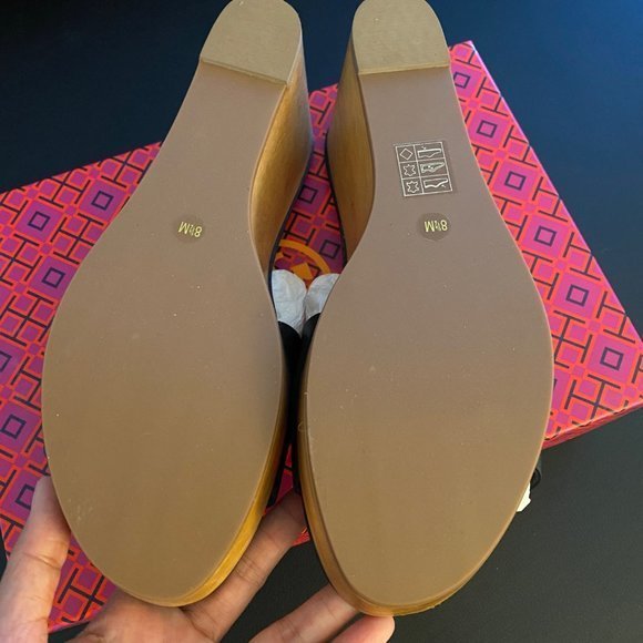 Tory Burch 80MM Ines Wedges 8.5 - Picture 3 of 7